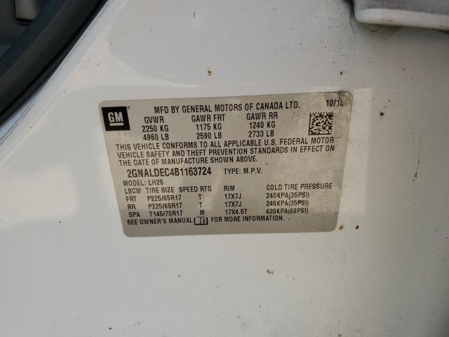 Photo 11 VIN: 2GNALDEC4B1163724 - CHEVROLET EQUINOX 