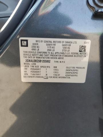 Photo 11 VIN: 2GNALDEC5B1255862 - CHEVROLET EQUINOX 