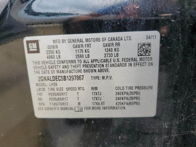 Photo 11 VIN: 2GNALDEC5B1297867 - CHEVROLET EQUINOX 