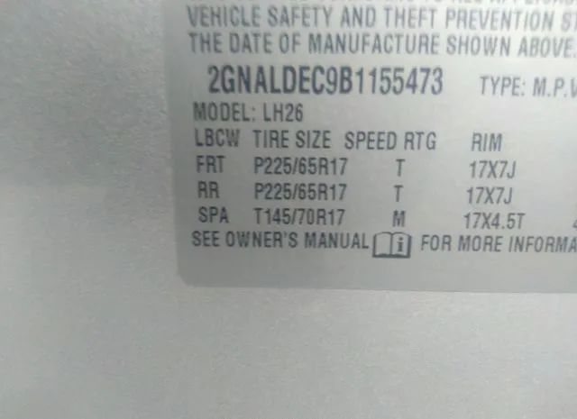 Photo 8 VIN: 2GNALDEC9B1155473 - CHEVROLET EQUINOX 