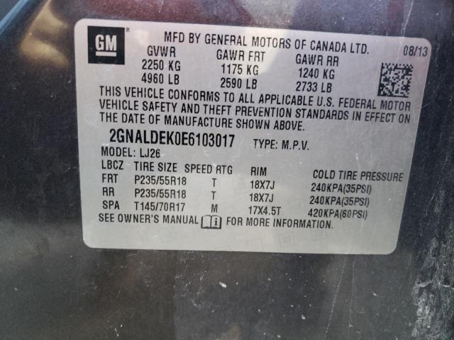 Photo 11 VIN: 2GNALDEK0E6103017 - CHEVROLET EQUINOX 