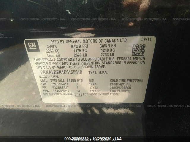 Photo 8 VIN: 2GNALDEK1C6155818 - CHEVROLET EQUINOX 