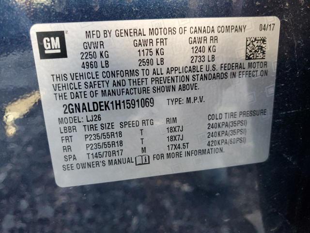 Photo 12 VIN: 2GNALDEK1H1591069 - CHEVROLET EQUINOX 