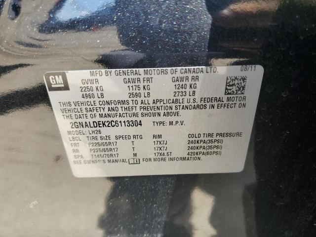 Photo 11 VIN: 2GNALDEK2C6113304 - CHEVROLET EQUINOX 