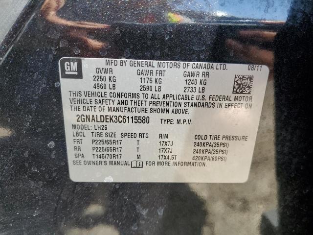 Photo 11 VIN: 2GNALDEK3C6115580 - CHEVROLET EQUINOX 