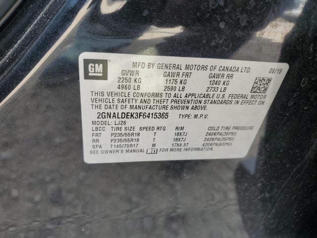 Photo 11 VIN: 2GNALDEK3F6415365 - CHEVROLET EQUINOX LT 