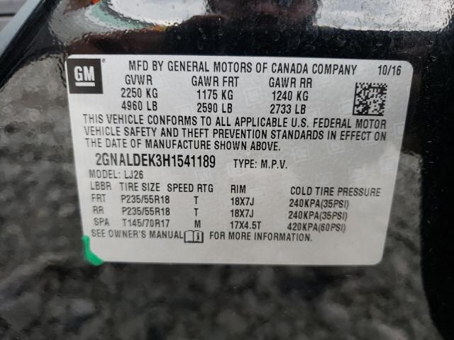 Photo 11 VIN: 2GNALDEK3H1541189 - CHEVROLET EQUINOX PR 