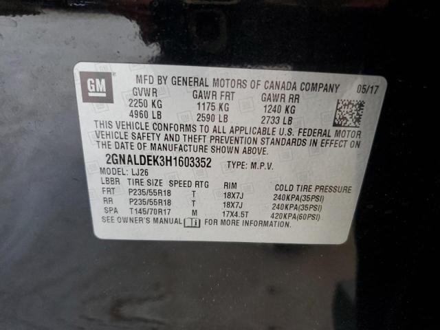 Photo 12 VIN: 2GNALDEK3H1603352 - CHEVROLET EQUINOX PR 