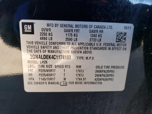 Photo 12 VIN: 2GNALDEK4C1174103 - CHEVROLET EQUINOX 