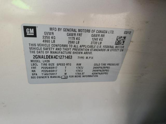 Photo 12 VIN: 2GNALDEK4C1271463 - CHEVROLET EQUINOX 