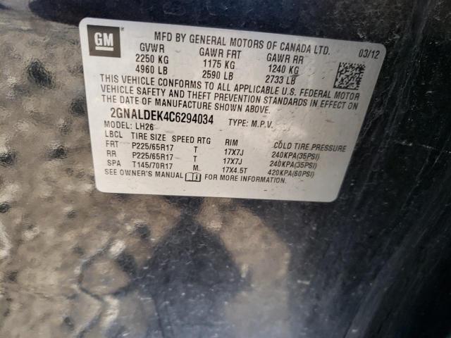 Photo 13 VIN: 2GNALDEK4C6294034 - CHEVROLET EQUINOX 