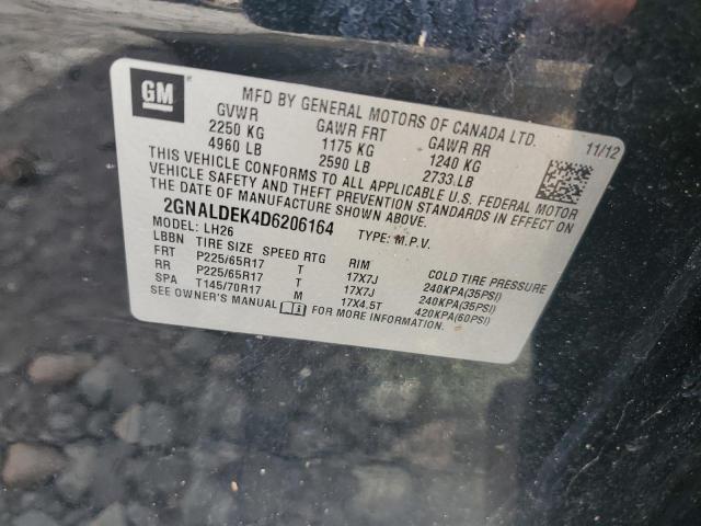 Photo 13 VIN: 2GNALDEK4D6206164 - CHEVROLET EQUINOX LT 