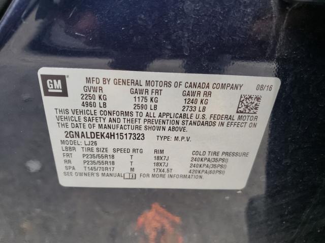 Photo 9 VIN: 2GNALDEK4H1517323 - CHEVROLET EQUINOX PR 