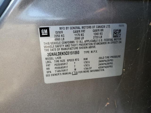 Photo 12 VIN: 2GNALDEK5C6191060 - CHEVROLET EQUINOX 