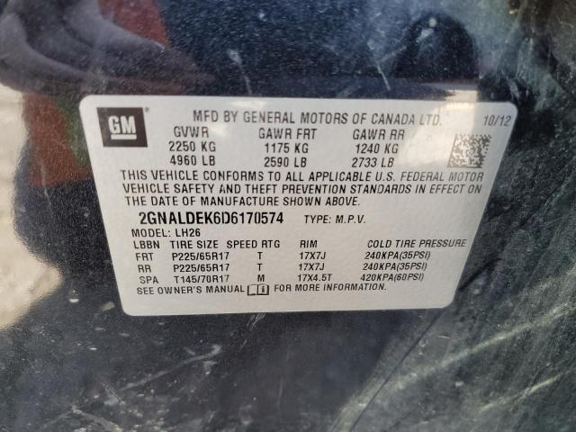 Photo 13 VIN: 2GNALDEK6D6170574 - CHEVROLET EQUINOX 