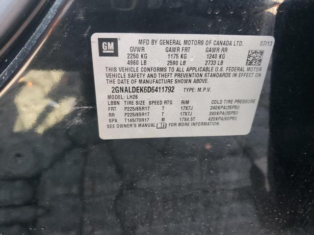 Photo 11 VIN: 2GNALDEK6D6411792 - CHEVROLET EQUINOX LT 