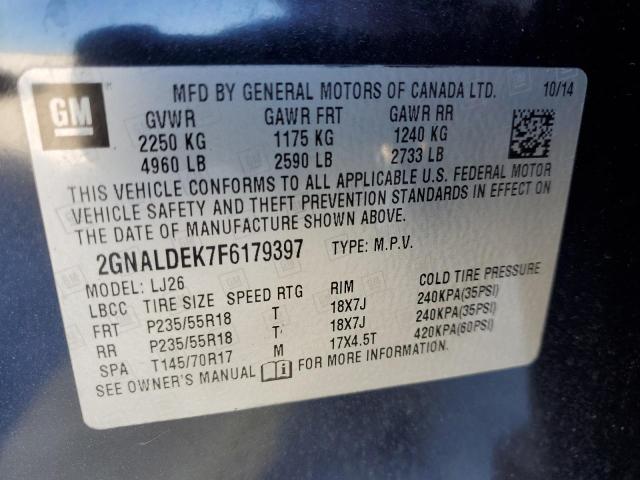 Photo 12 VIN: 2GNALDEK7F6179397 - CHEVROLET EQUINOX 