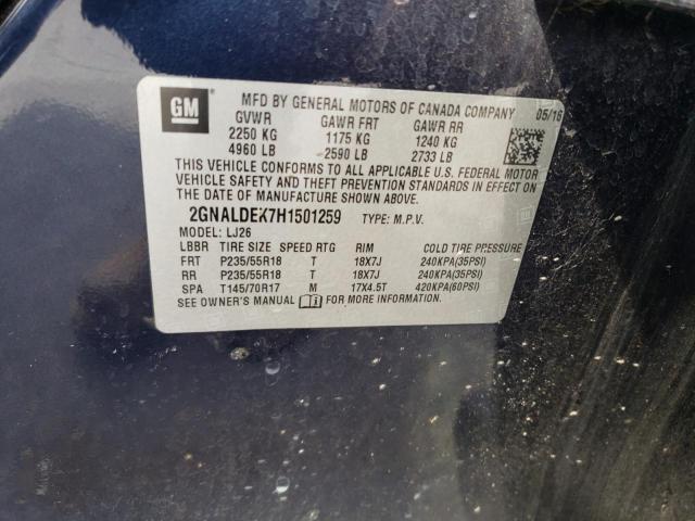 Photo 12 VIN: 2GNALDEK7H1501259 - CHEVROLET EQUINOX PR 