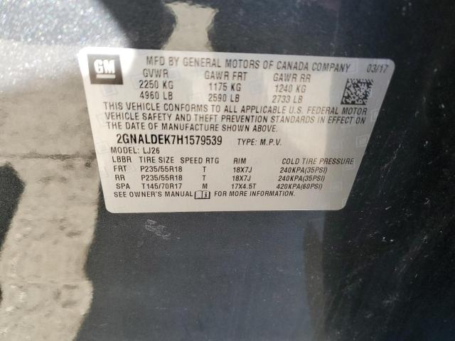 Photo 13 VIN: 2GNALDEK7H1579539 - CHEVROLET EQUINOX 