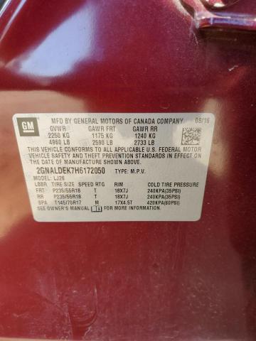 Photo 11 VIN: 2GNALDEK7H6172050 - CHEVROLET EQUINOX 