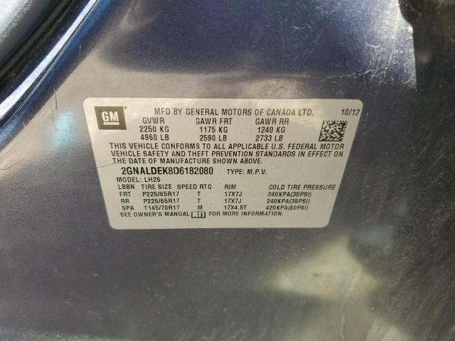 Photo 12 VIN: 2GNALDEK8D6182080 - CHEVROLET EQUINOX LT 