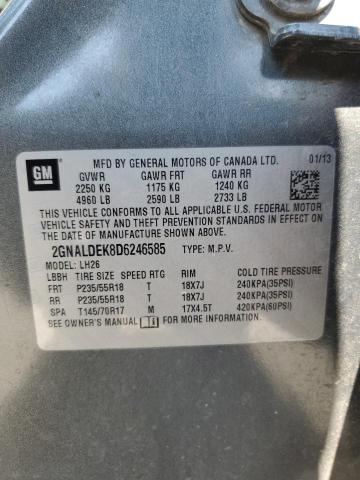 Photo 12 VIN: 2GNALDEK8D6246585 - CHEVROLET EQUINOX 