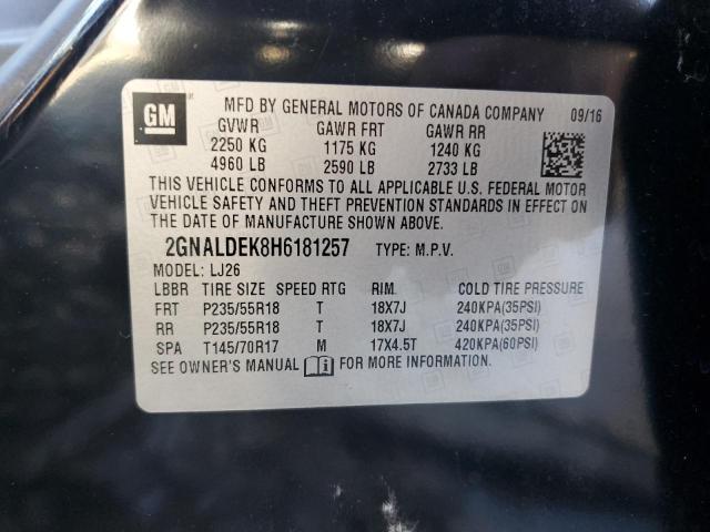 Photo 12 VIN: 2GNALDEK8H6181257 - CHEVROLET EQUINOX PR 