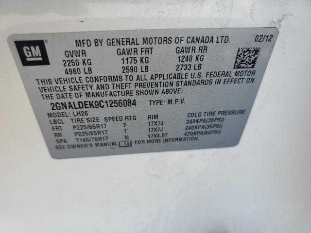 Photo 11 VIN: 2GNALDEK9C1256084 - CHEVROLET EQUINOX LT 