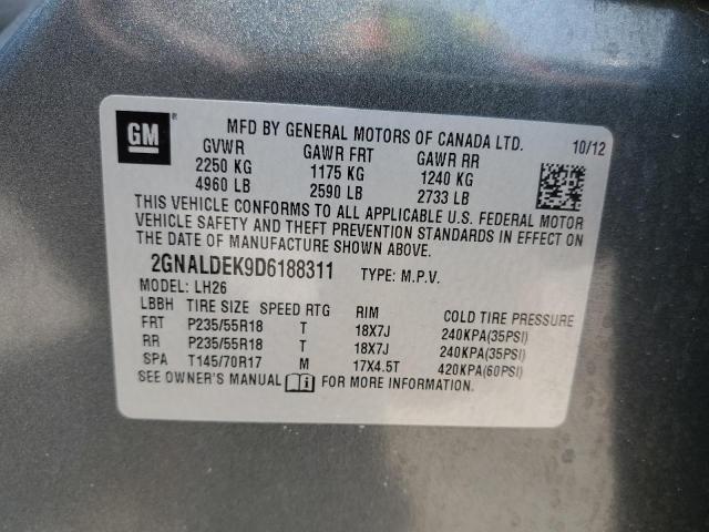 Photo 11 VIN: 2GNALDEK9D6188311 - CHEVROLET EQUINOX LT 