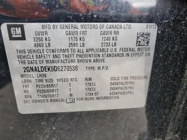 Photo 12 VIN: 2GNALDEK9D6270538 - CHEVROLET EQUINOX 