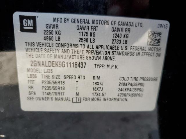 Photo 12 VIN: 2GNALDEK9G1118437 - CHEVROLET EQUINOX 