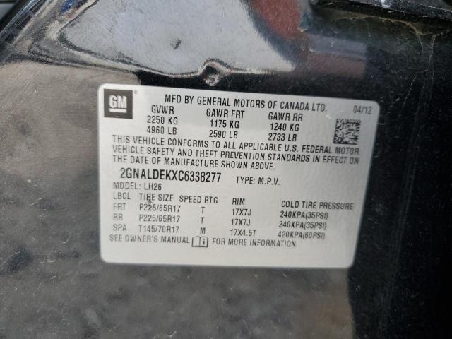 Photo 12 VIN: 2GNALDEKXC6338277 - CHEVROLET EQUINOX 