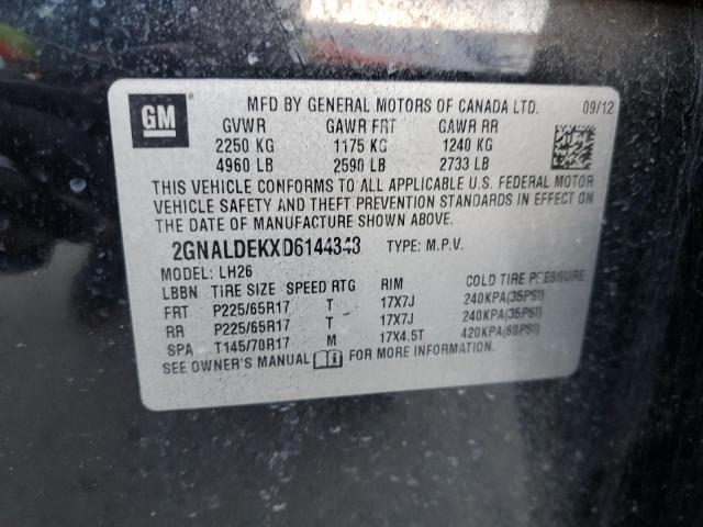 Photo 12 VIN: 2GNALDEKXD6144348 - CHEVROLET EQUINOX 