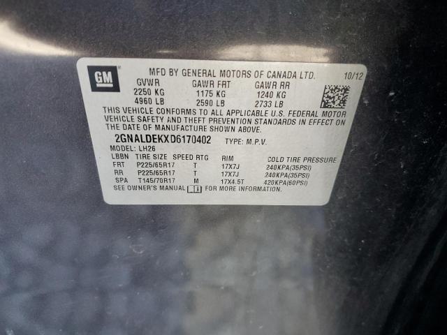 Photo 12 VIN: 2GNALDEKXD6170402 - CHEVROLET EQUINOX 