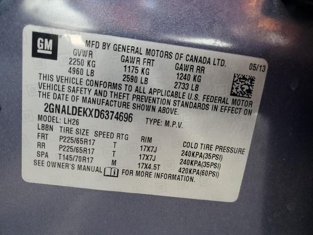 Photo 12 VIN: 2GNALDEKXD6374696 - CHEVROLET EQUINOX 