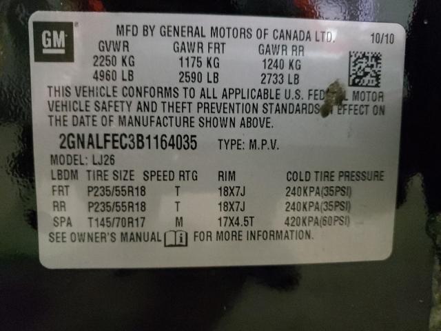 Photo 9 VIN: 2GNALFEC3B1164035 - CHEVROLET EQUINOX LT 