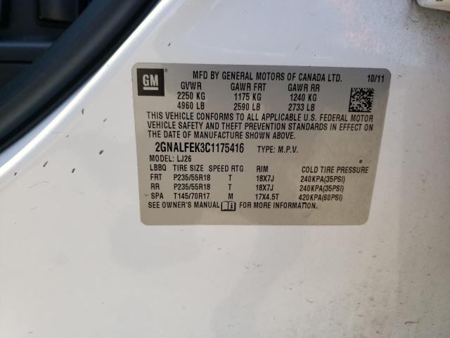 Photo 13 VIN: 2GNALFEK3C1175416 - CHEVROLET EQUINOX 