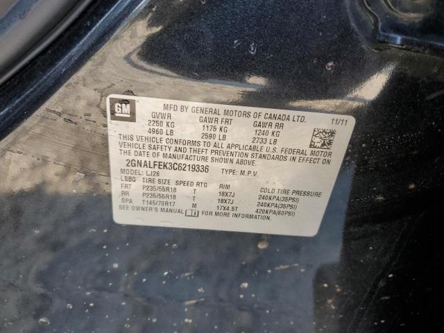 Photo 12 VIN: 2GNALFEK3C6219336 - CHEVROLET EQUINOX LT 