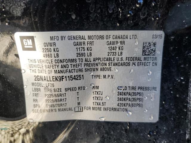 Photo 11 VIN: 2GNALLEK9F1154251 - CHEVROLET EQUINOX 