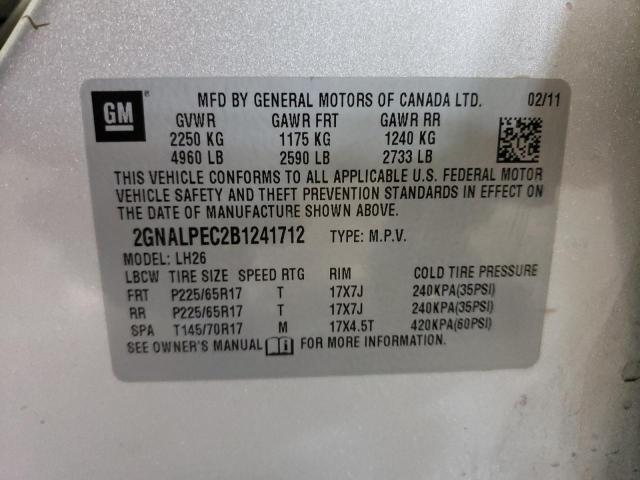 Photo 9 VIN: 2GNALPEC2B1241712 - CHEVROLET EQUINOX LT 