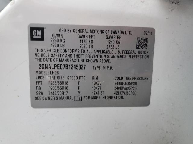 Photo 12 VIN: 2GNALPEC7B1245027 - CHEVROLET EQUINOX 