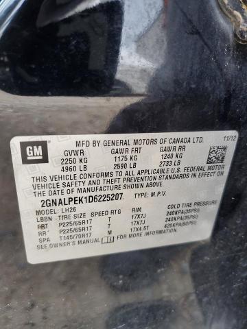 Photo 12 VIN: 2GNALPEK1D6225207 - CHEVROLET EQUINOX LT 