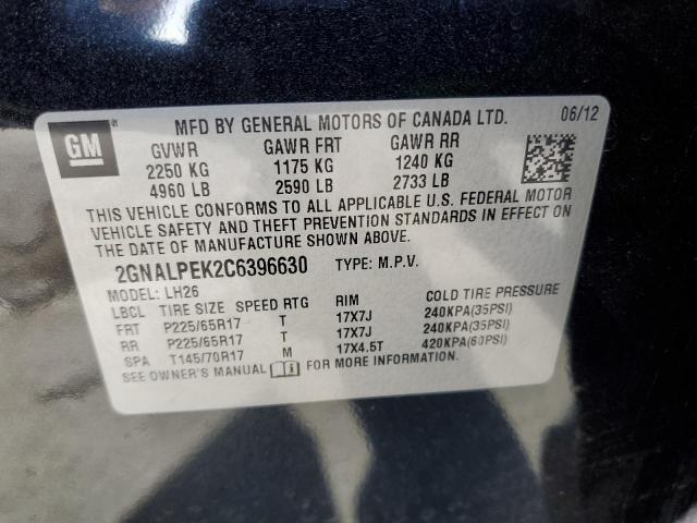 Photo 11 VIN: 2GNALPEK2C6396630 - CHEVROLET EQUINOX 