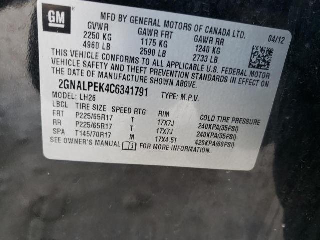 Photo 12 VIN: 2GNALPEK4C6341791 - CHEVROLET EQUINOX 