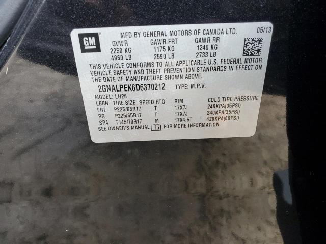 Photo 13 VIN: 2GNALPEK6D6370212 - CHEVROLET EQUINOX LT 