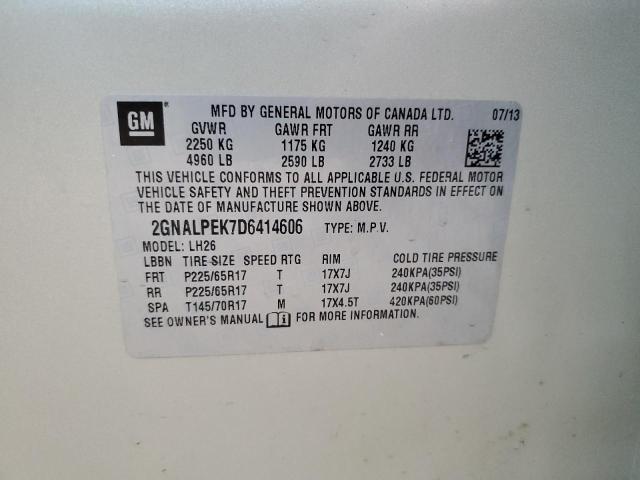 Photo 11 VIN: 2GNALPEK7D6414606 - CHEVROLET EQUINOX 