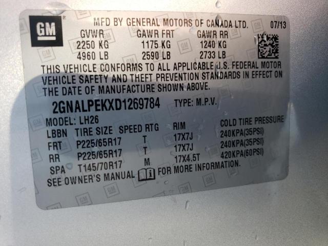 Photo 12 VIN: 2GNALPEKXD1269784 - CHEVROLET EQUINOX 