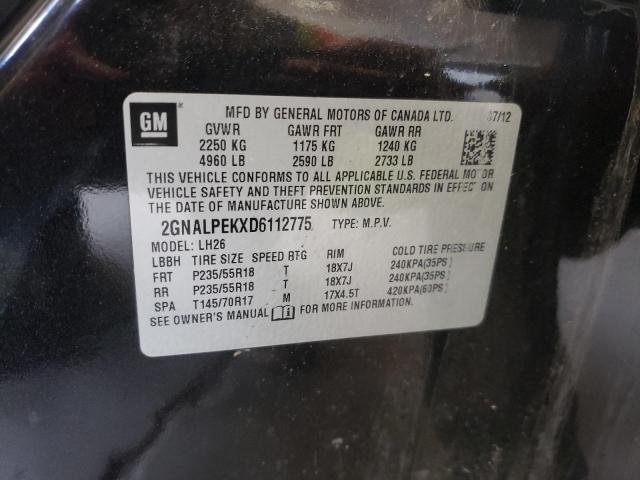 Photo 12 VIN: 2GNALPEKXD6112775 - CHEVROLET EQUINOX 