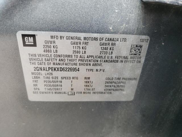 Photo 12 VIN: 2GNALPEKXD6226954 - CHEVROLET EQUINOX 