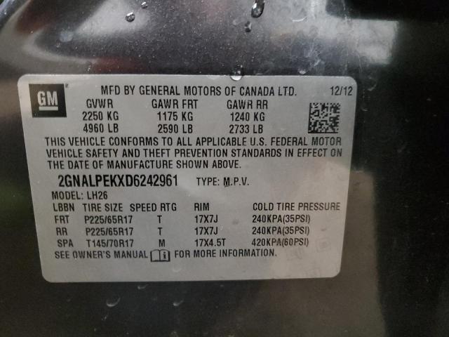 Photo 13 VIN: 2GNALPEKXD6242961 - CHEVROLET EQUINOX 